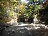 Le canyon de la rivière au Saumon